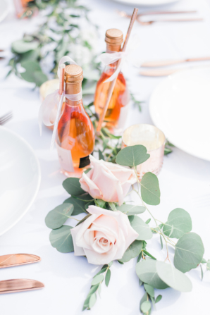 Rose and Greenery Centerpiece