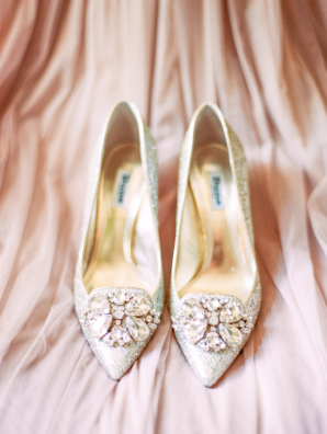 Silver and Crystal Bridal Shoes