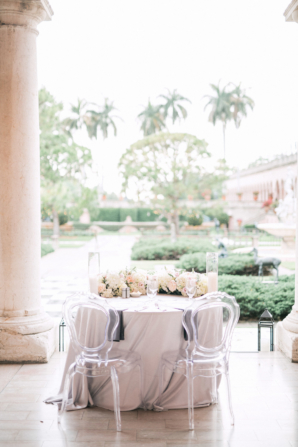 Sweetheart Table on Museum Portico