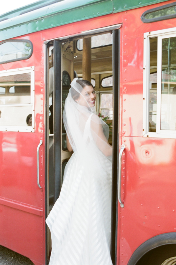 Bride on Trolley