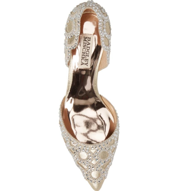 ‘Ginny’ Embellished d’Orsay Pump