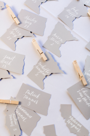 Escort Cards in Shape of US States