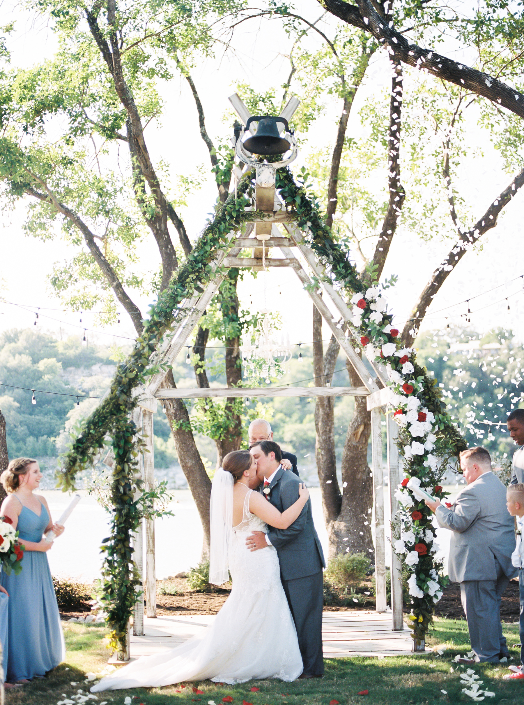 Red White and Blue Summer Wedding