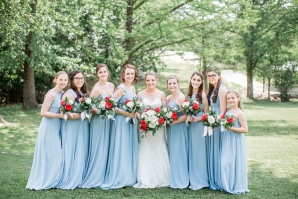 Bridesmaids in Sky Blue