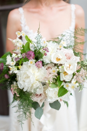 Loose Organic Blush Bride Bouquet