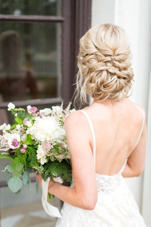 Twisted Updo for Bride