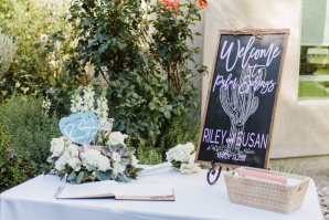 Welcome Guest Book Table
