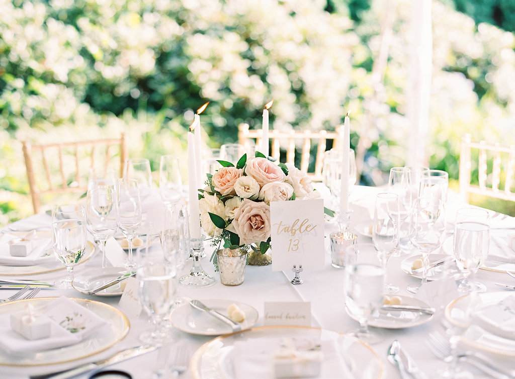 Blush and White Outdoor Wedding