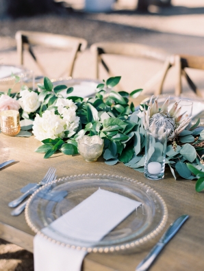 Protea and Greenery Centerpiece