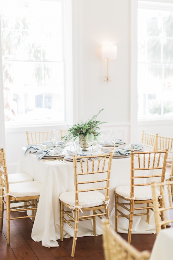 Wedding Reception with Pale Pastels and Gold