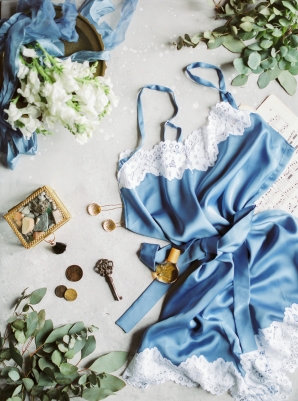 Blue Bridal Details