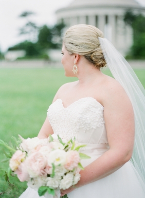 Bride at Jefferson Memorial
