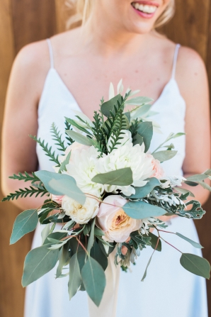 Bridesmaid Bouquet with Greenery