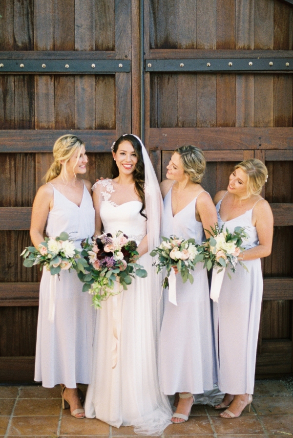 Bridesmaids in Pale Lavender