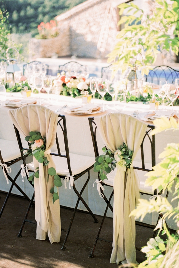 Elegant Wedding Chair Decoration
