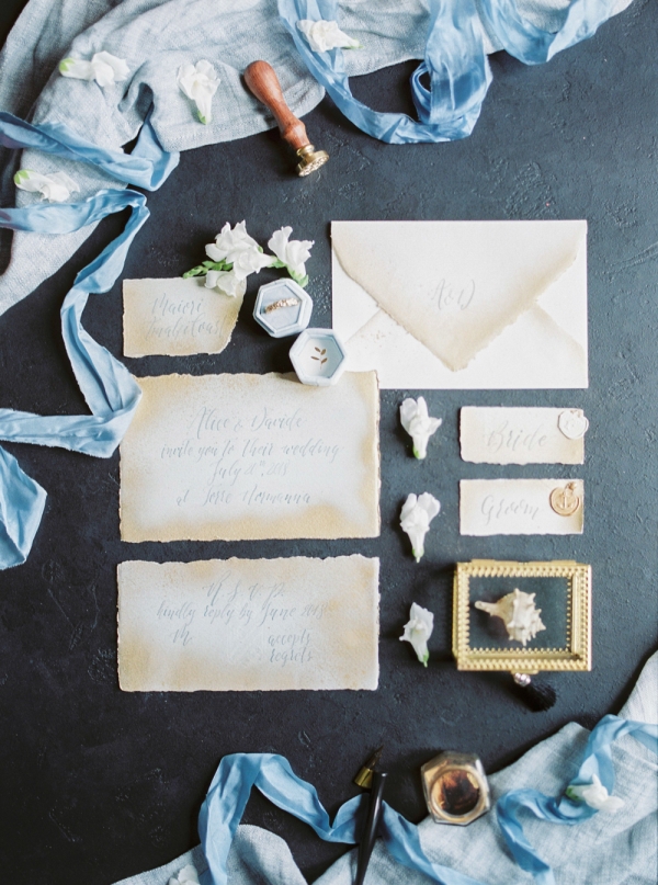 Handmade Paper Wedding Invitations