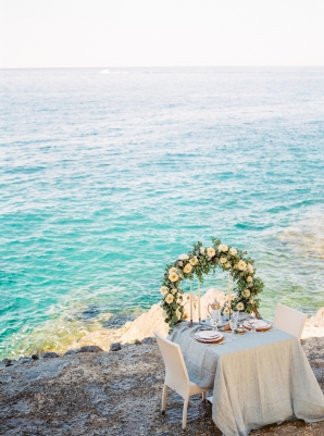 Romantic Table for Two on Amalfi Coast Wedding