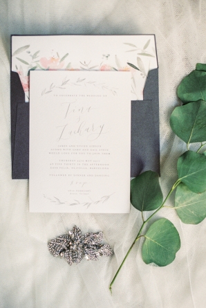 Soft Gray Wedding Invitations