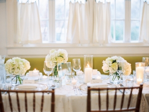 Ivory and Butter Yellow Wedding Reception