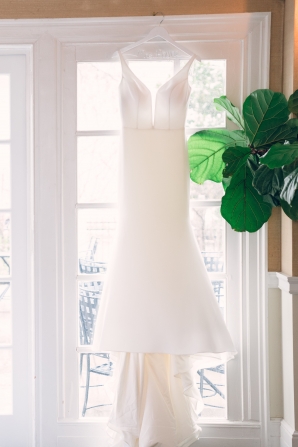 Wedding Dress on Customized Hanger