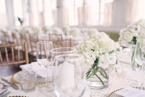 White and Gold Mansion Wedding