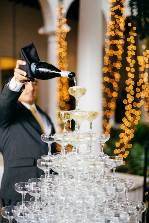 Champagne Tower Wedding