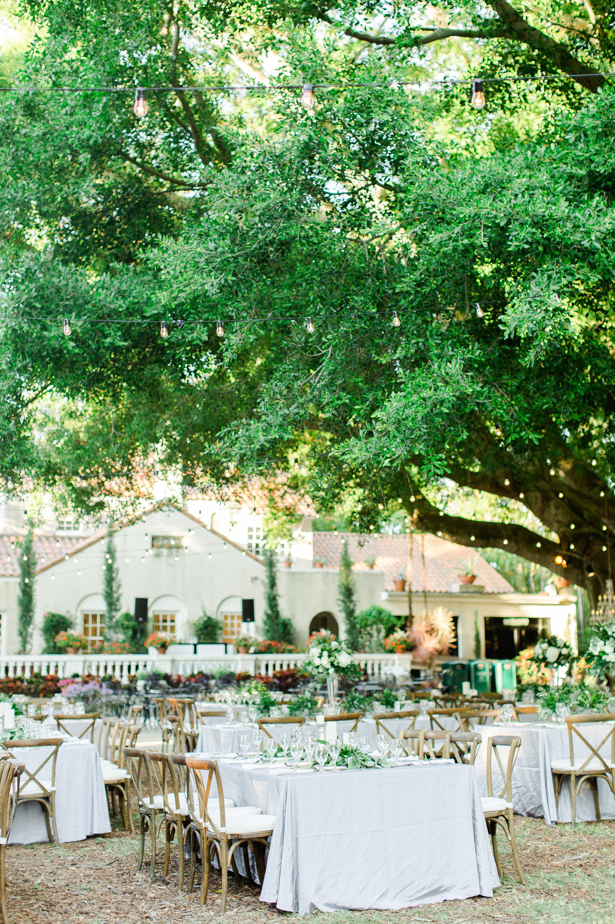 Elegant Sarasota Garden Wedding Reception