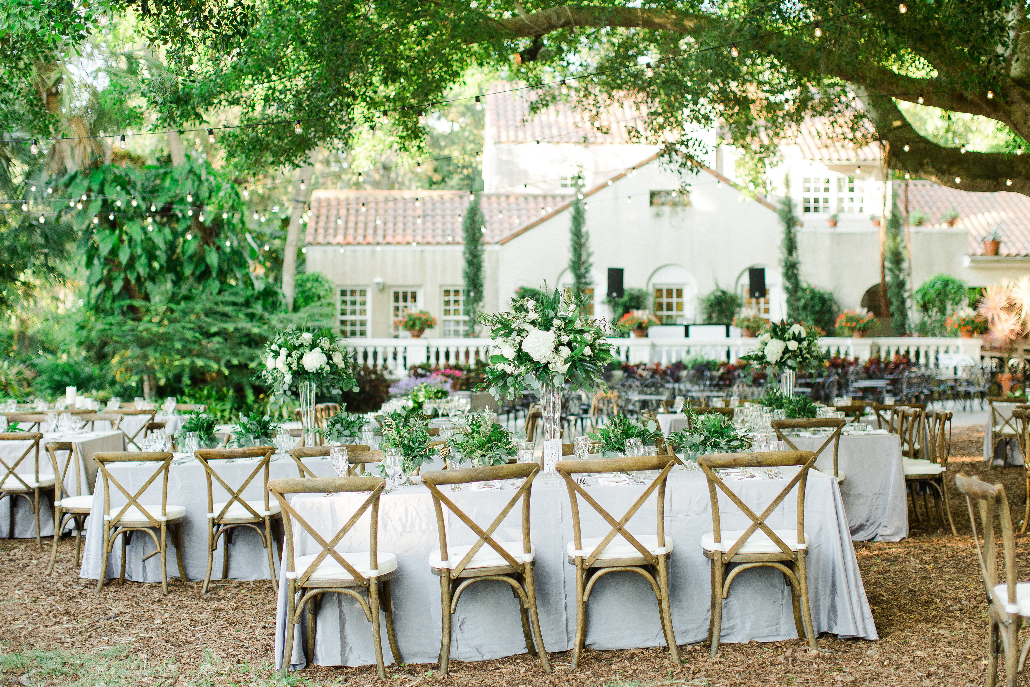 Florida Outdoor Wedding Reception in Garden