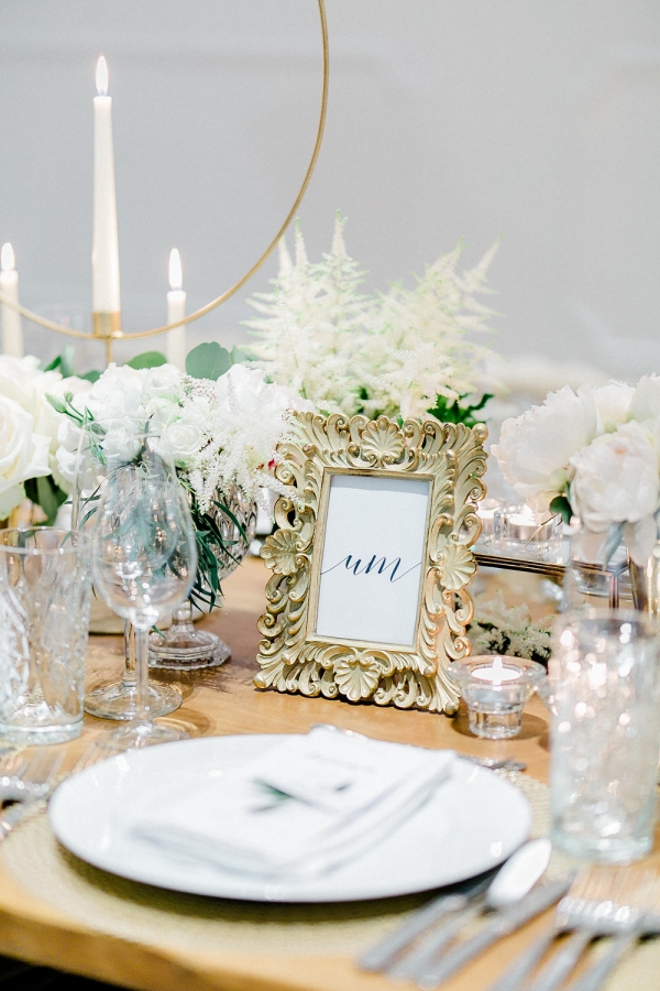 Framed Table Number for Wedding
