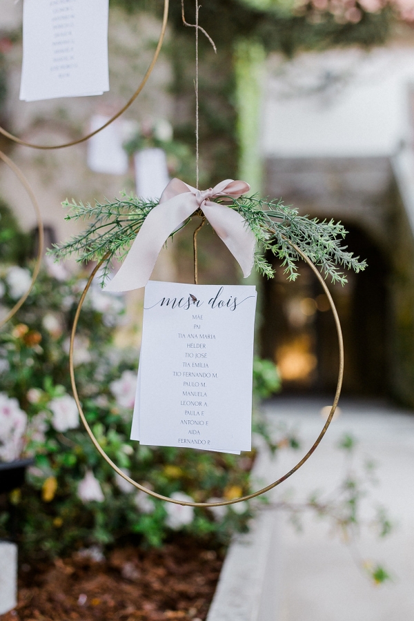 Seating Chart with Hanging Elements