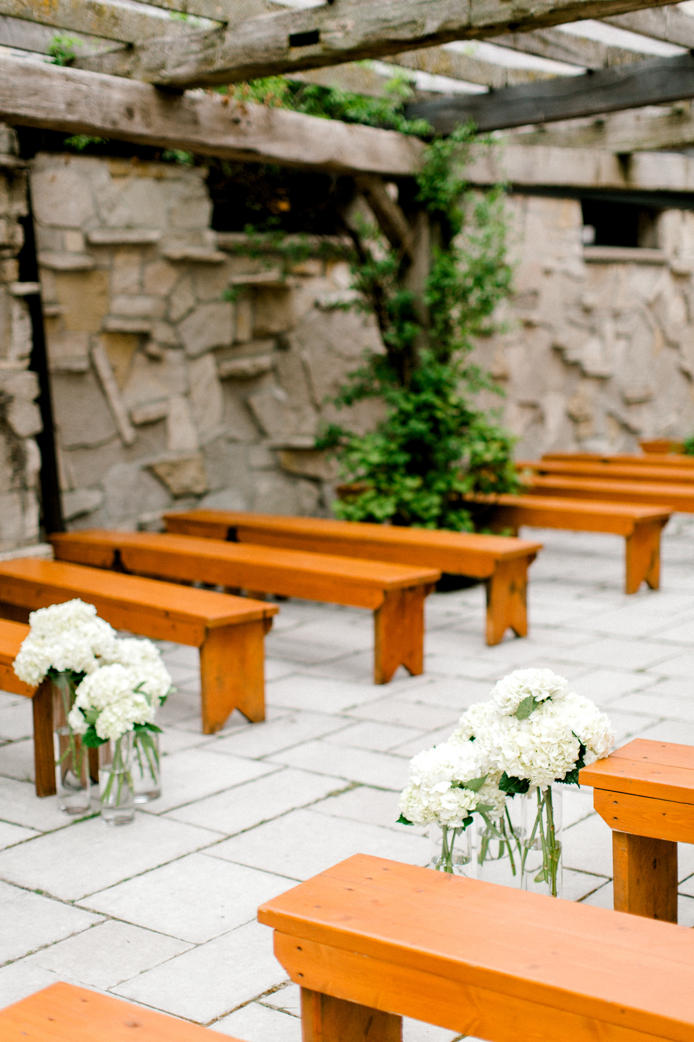 Bench Seating for Wedding Ceremony