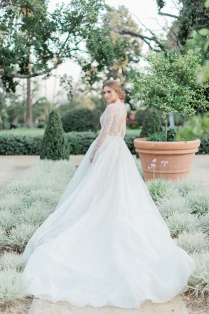 Bride in Gown with Sleeves