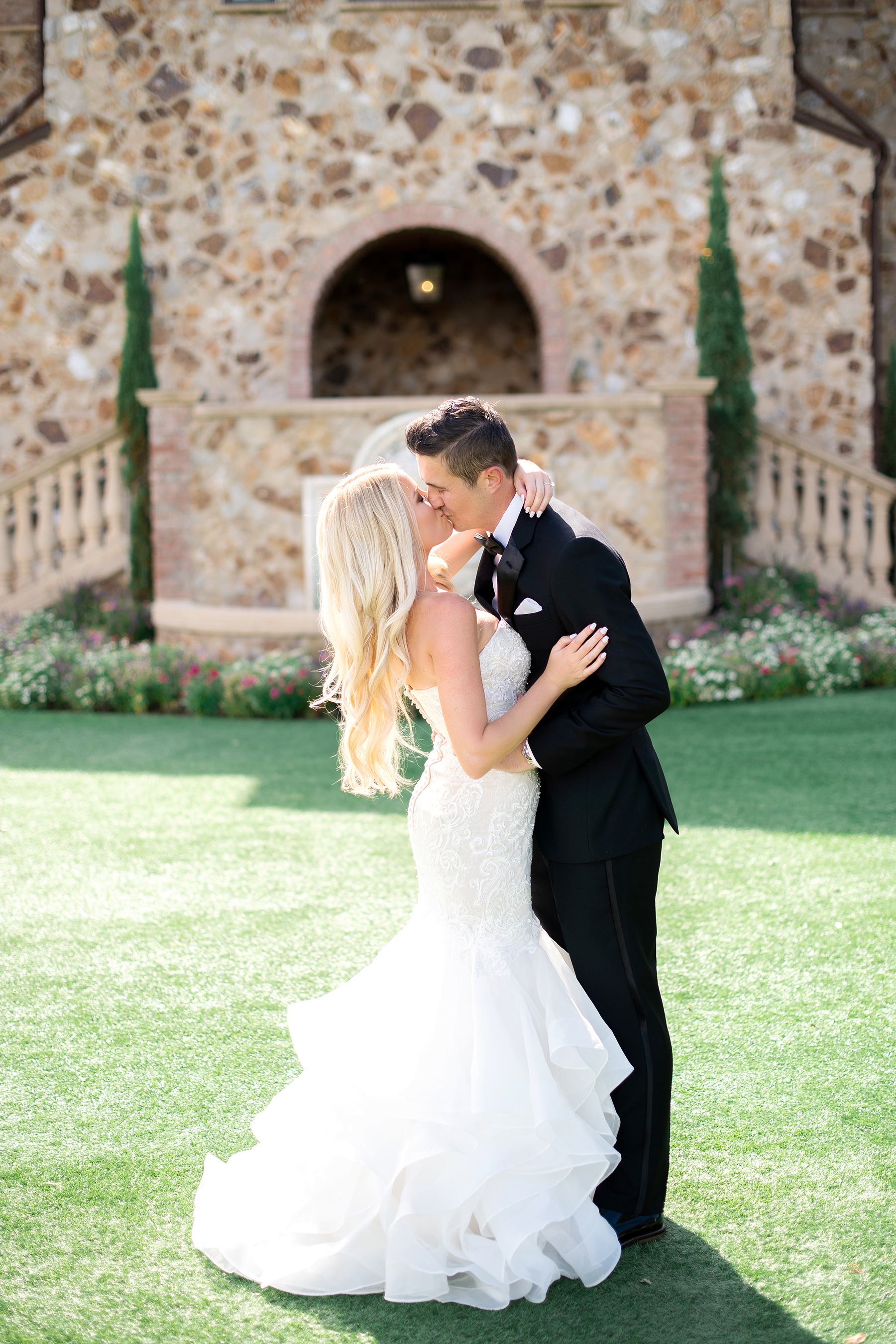 Classic White and Green Destination Wedding for Denver Couple