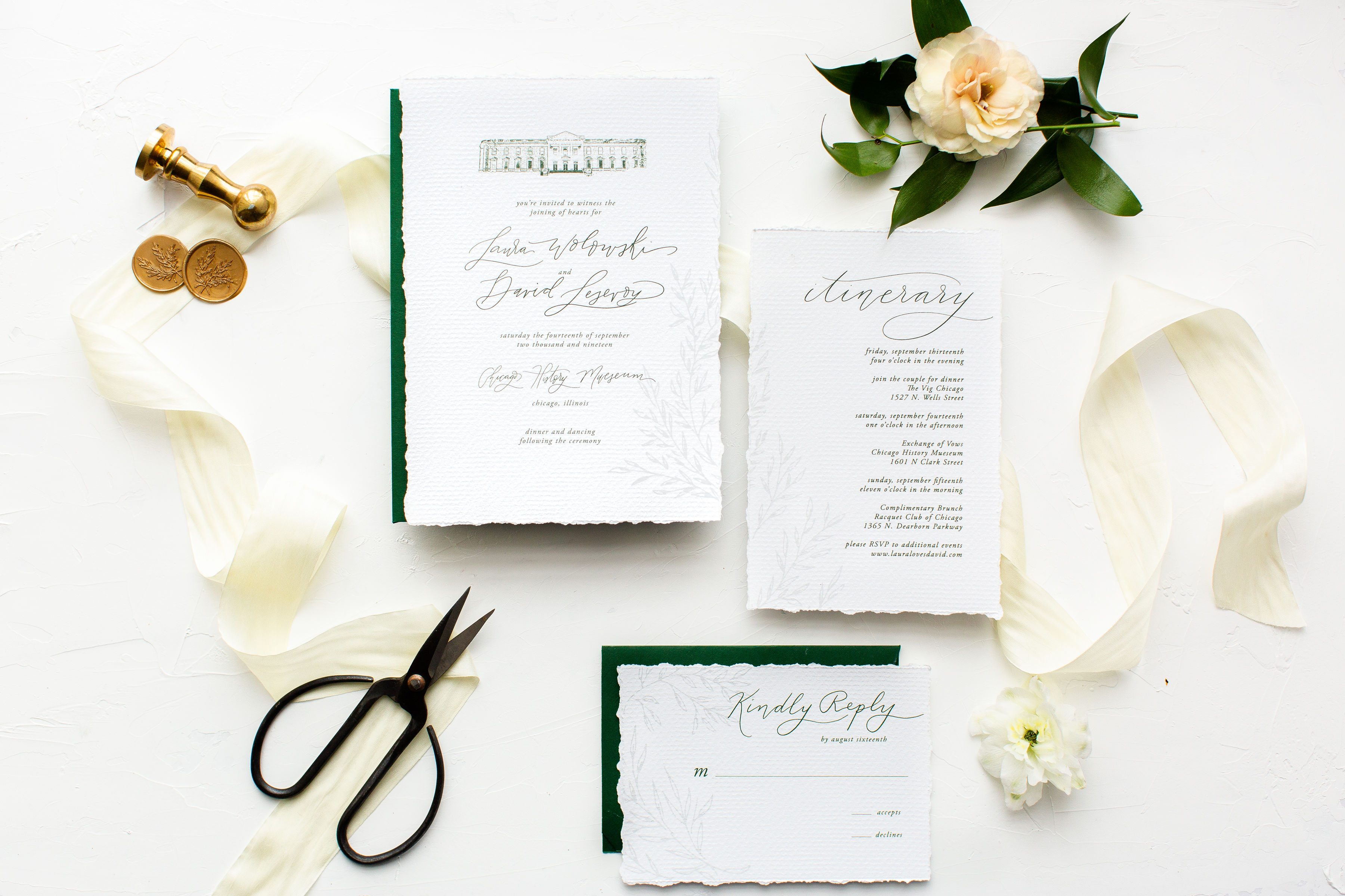 Elegant Hunter Green Wedding Inspiration Alexandra Lee12