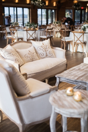 Gold and White Wedding Lounge