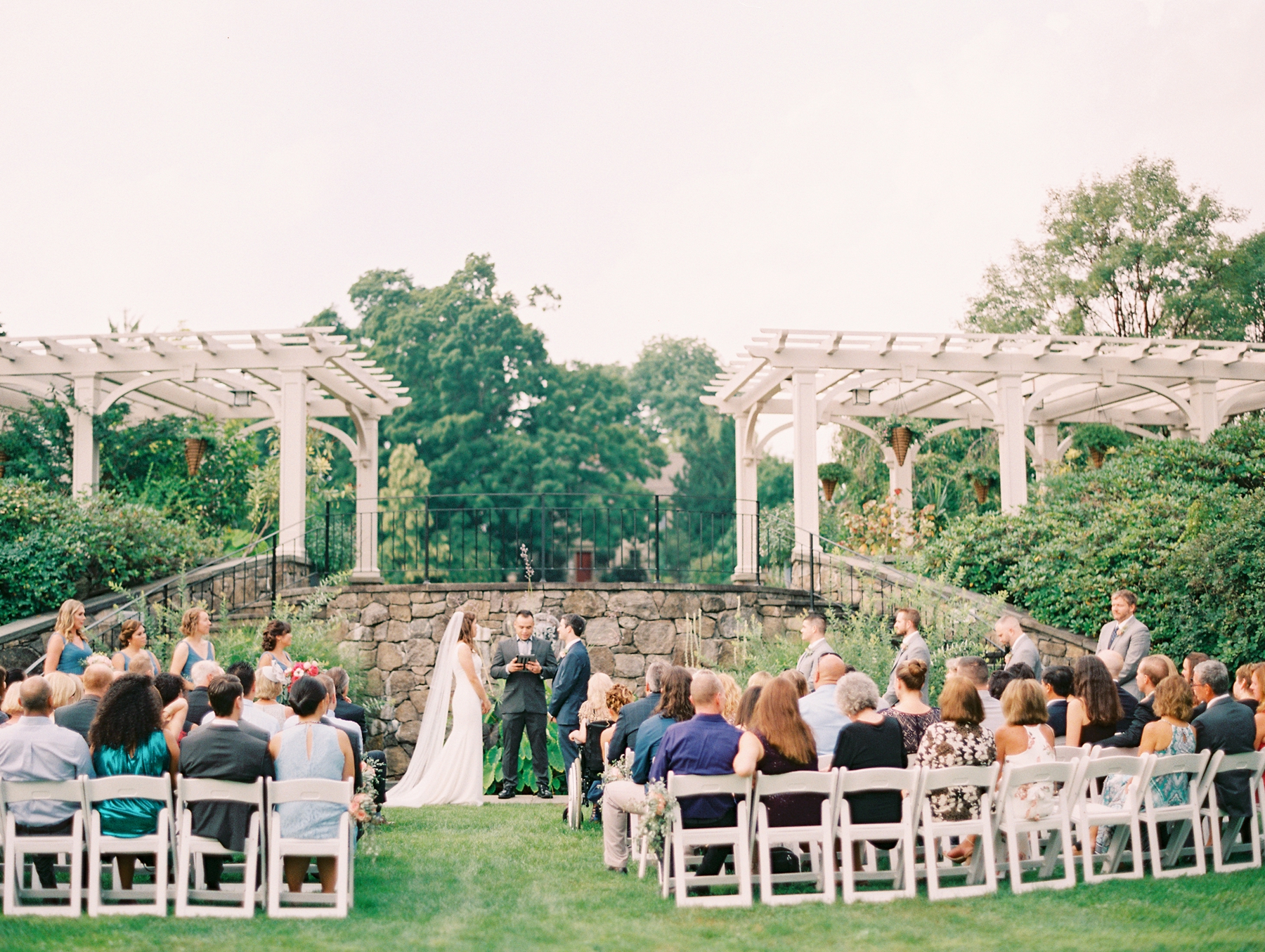 Outdoor Wedding Ceremony at Botanical Garden