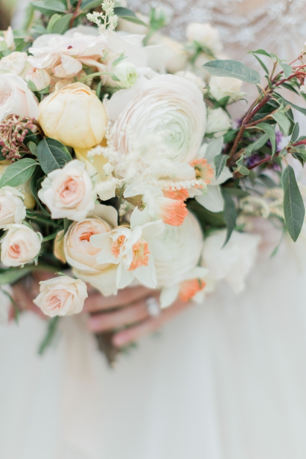 Pale Peach and Yellow Bouquet