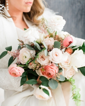 Romantic Pink Bride Bouquet