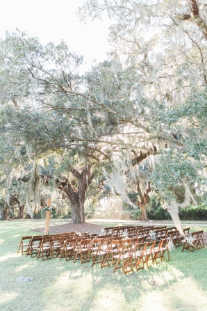 Wedding Ceremony under Charleston Trees
