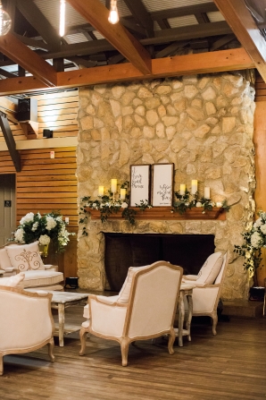 Wedding Lounge and Mantel