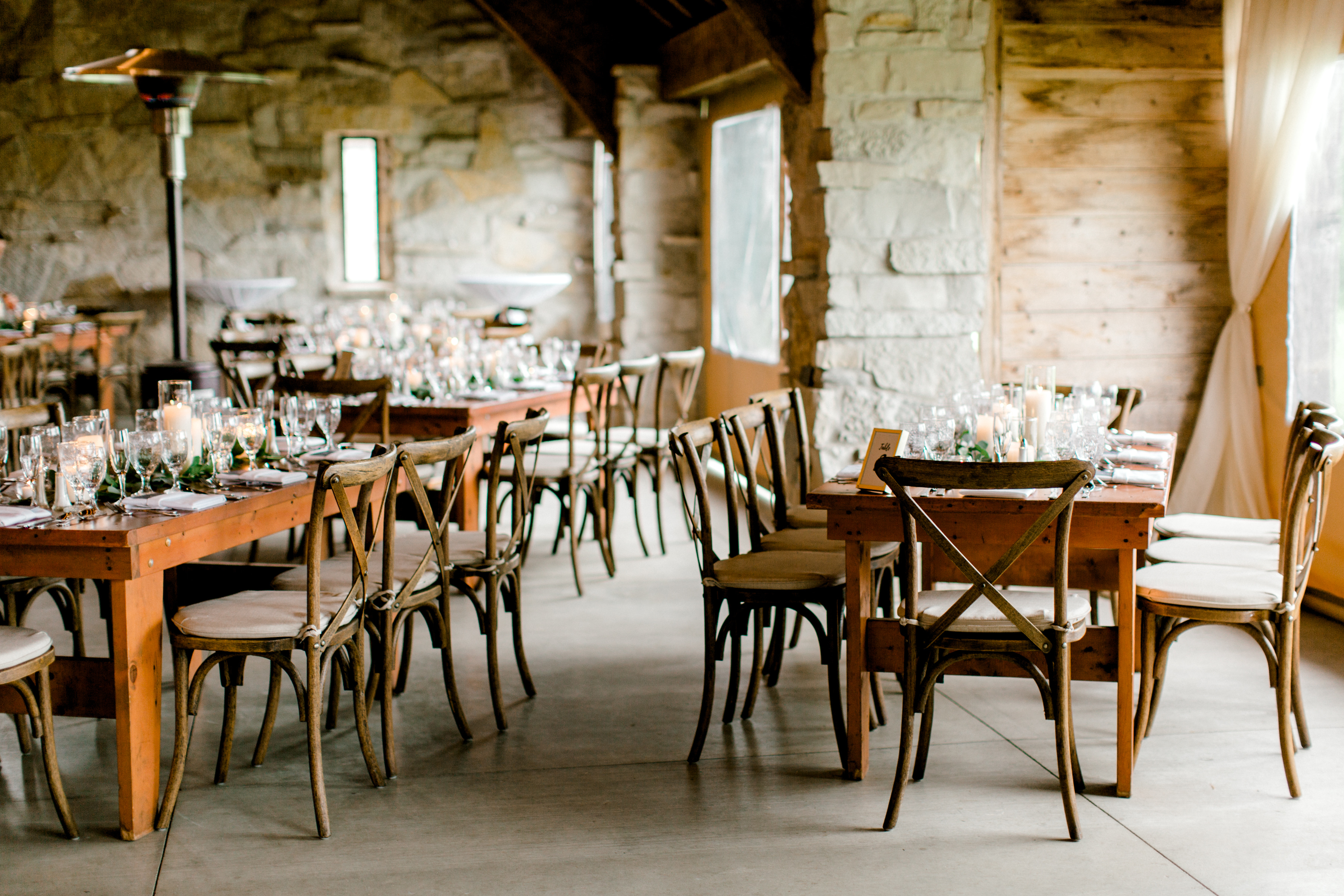 Wood Wedding Tables