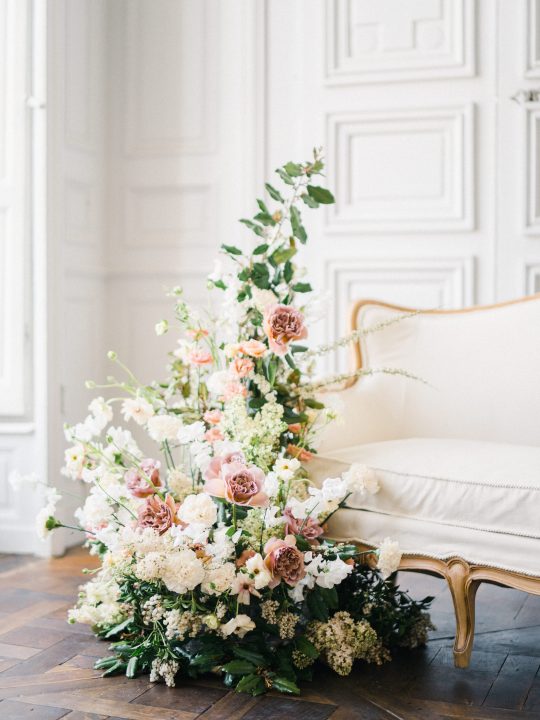 Elegant Whimsical French Chateau Wedding Inspiration Romain Vaucher 25