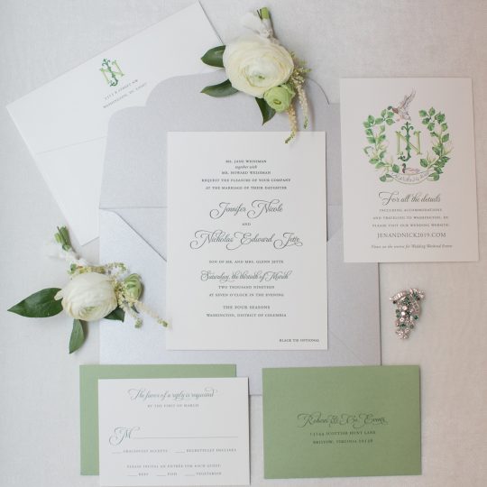 Timeless DC Wedding with Shades of Green Kristen Gardner Photography01