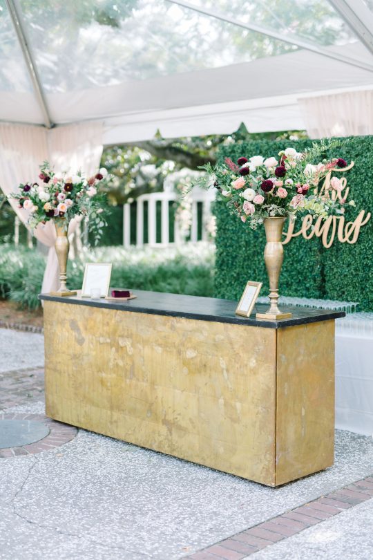 Personalized Wedding Cocktail Bar