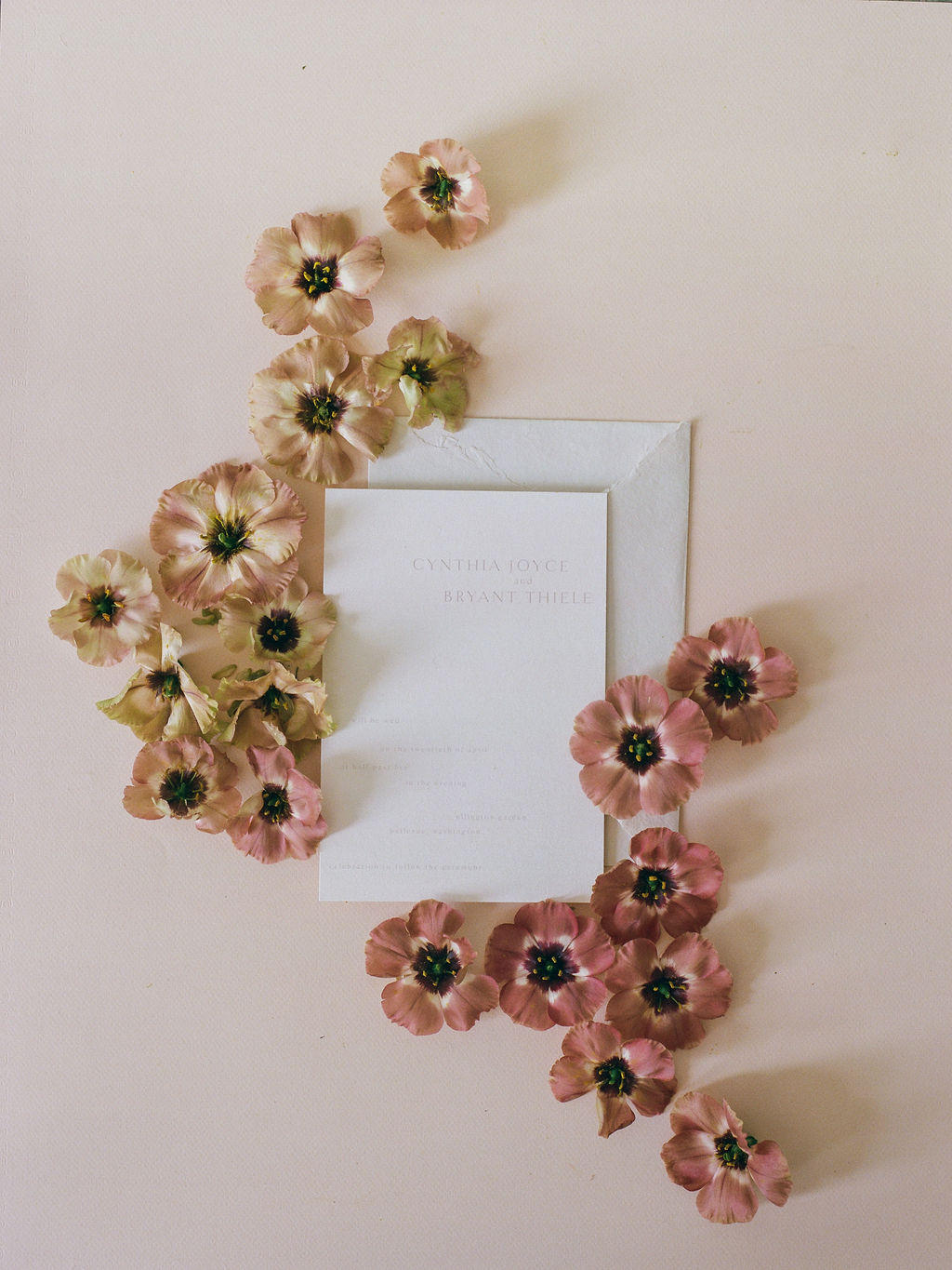 Dried Flower Wedding Invitation