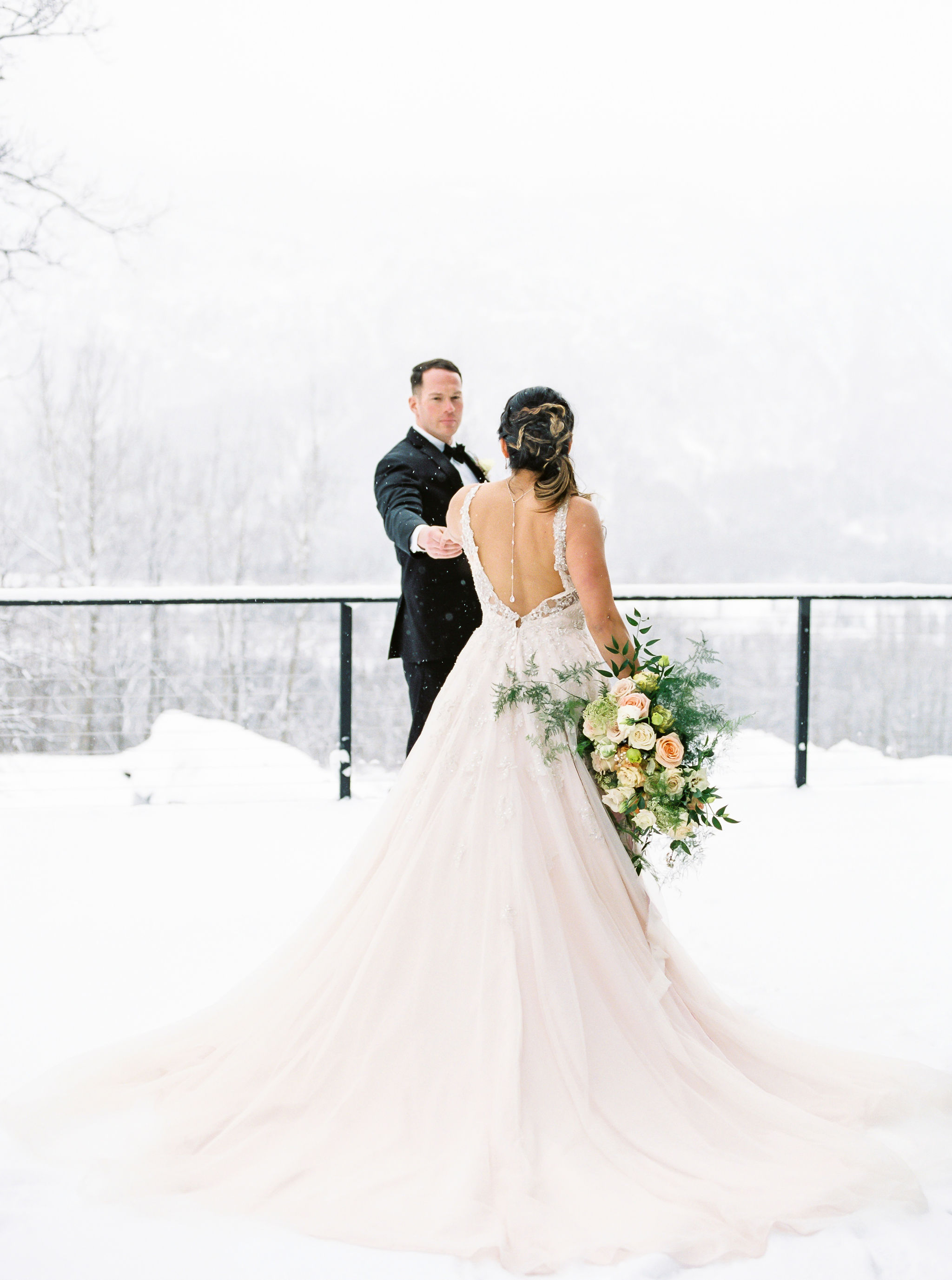 Ethereal Winter Wedding in Anchorage