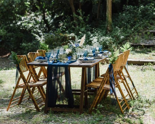 Rustic Tropical Wedding Table