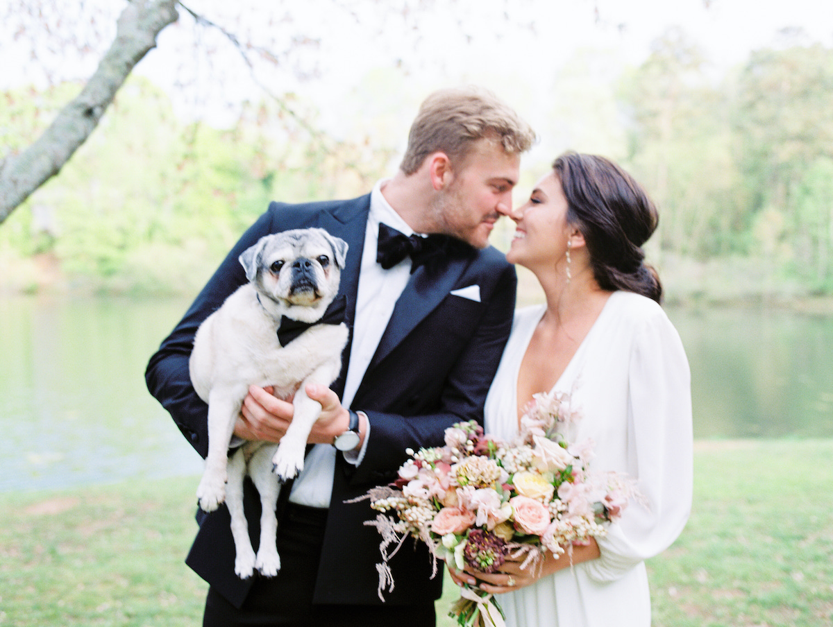 Bridal Photos with Dog