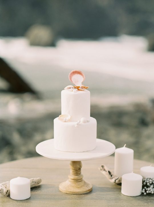 Ocean Inspired Wedding Cake