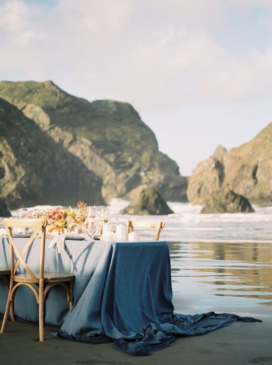 Ocean and Sea Wedding Tablescape